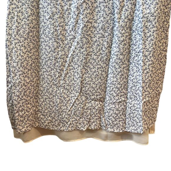 Rails Helena Blue Garden Floral Dress Women Sz. Medium Blue Cottagecore *FLAW - Picture 6 of 14